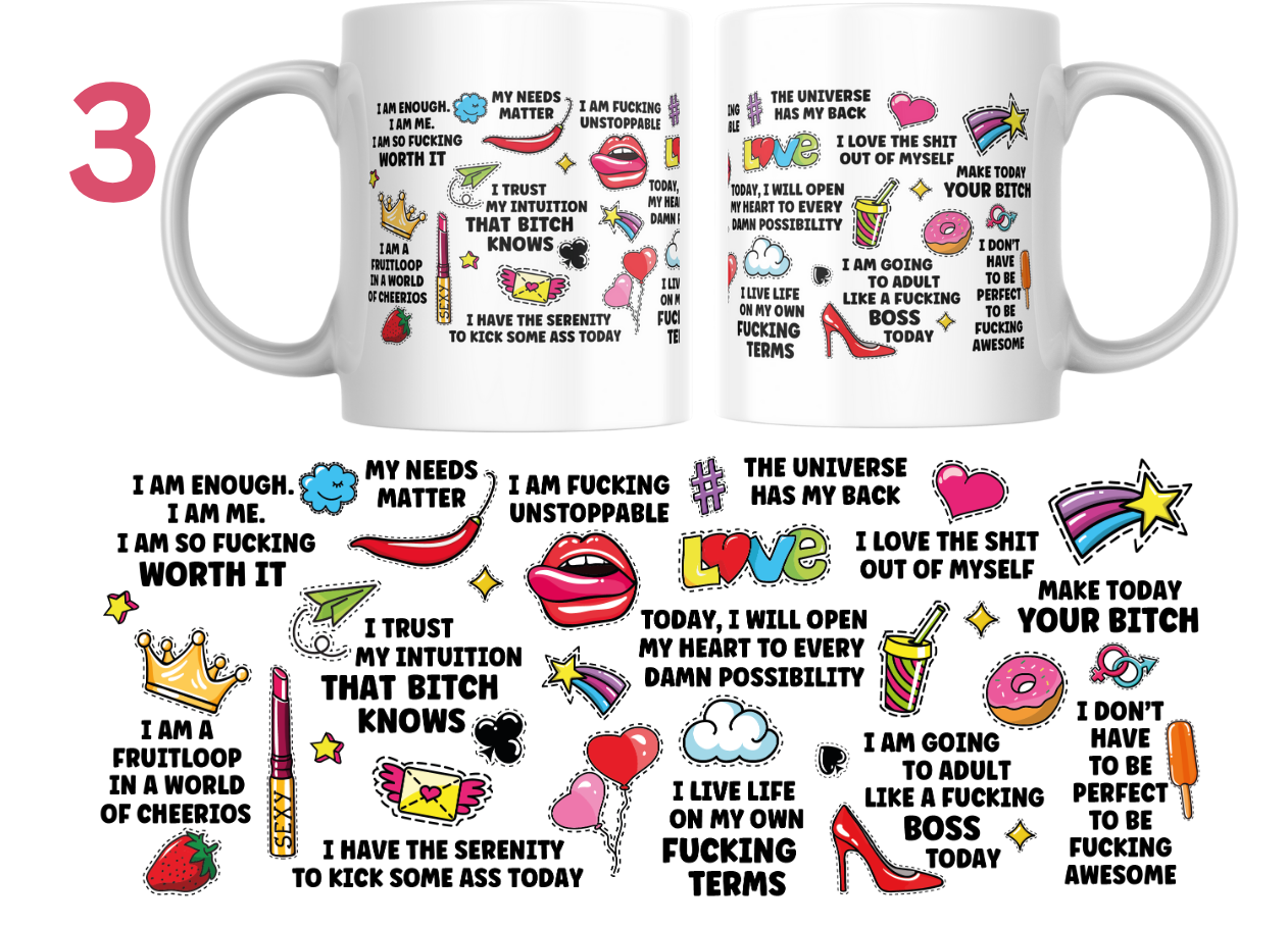 POTTY MOUTH AFFRIMATION MUGS