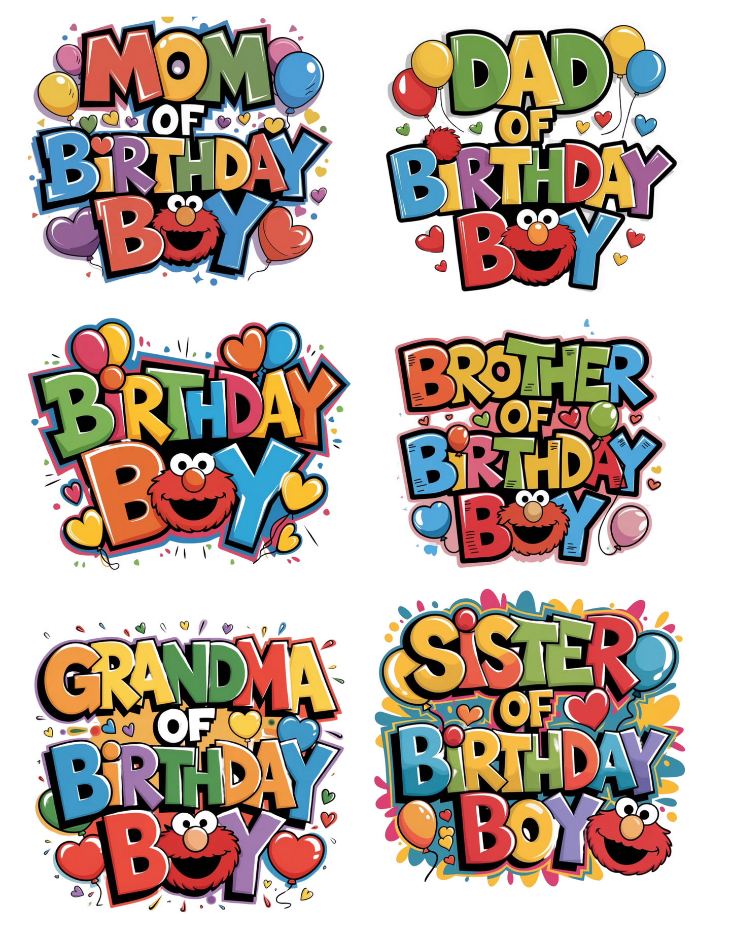 ELMO BIRTHDAY SHIRTS