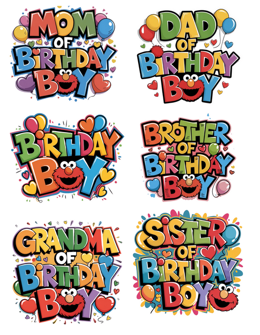 ELMO BIRTHDAY SHIRTS
