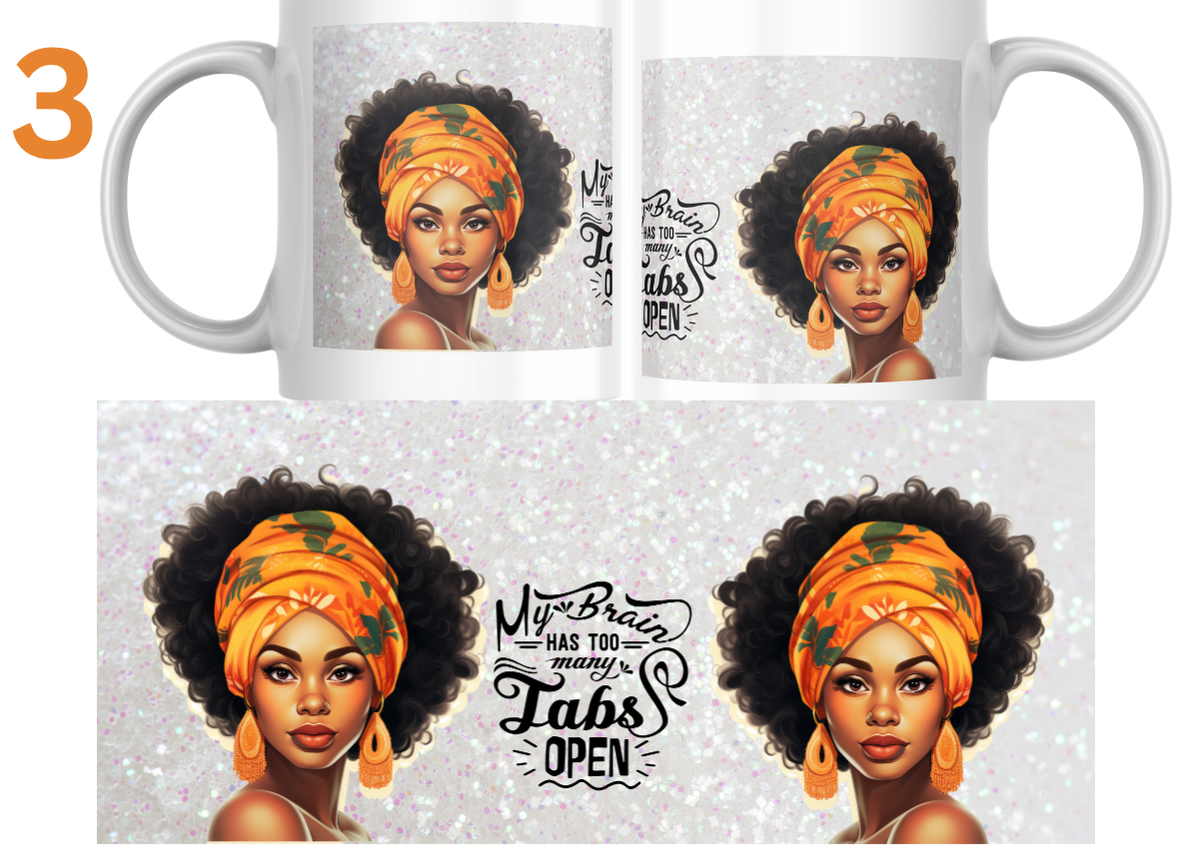 Melanin Woman Mugs