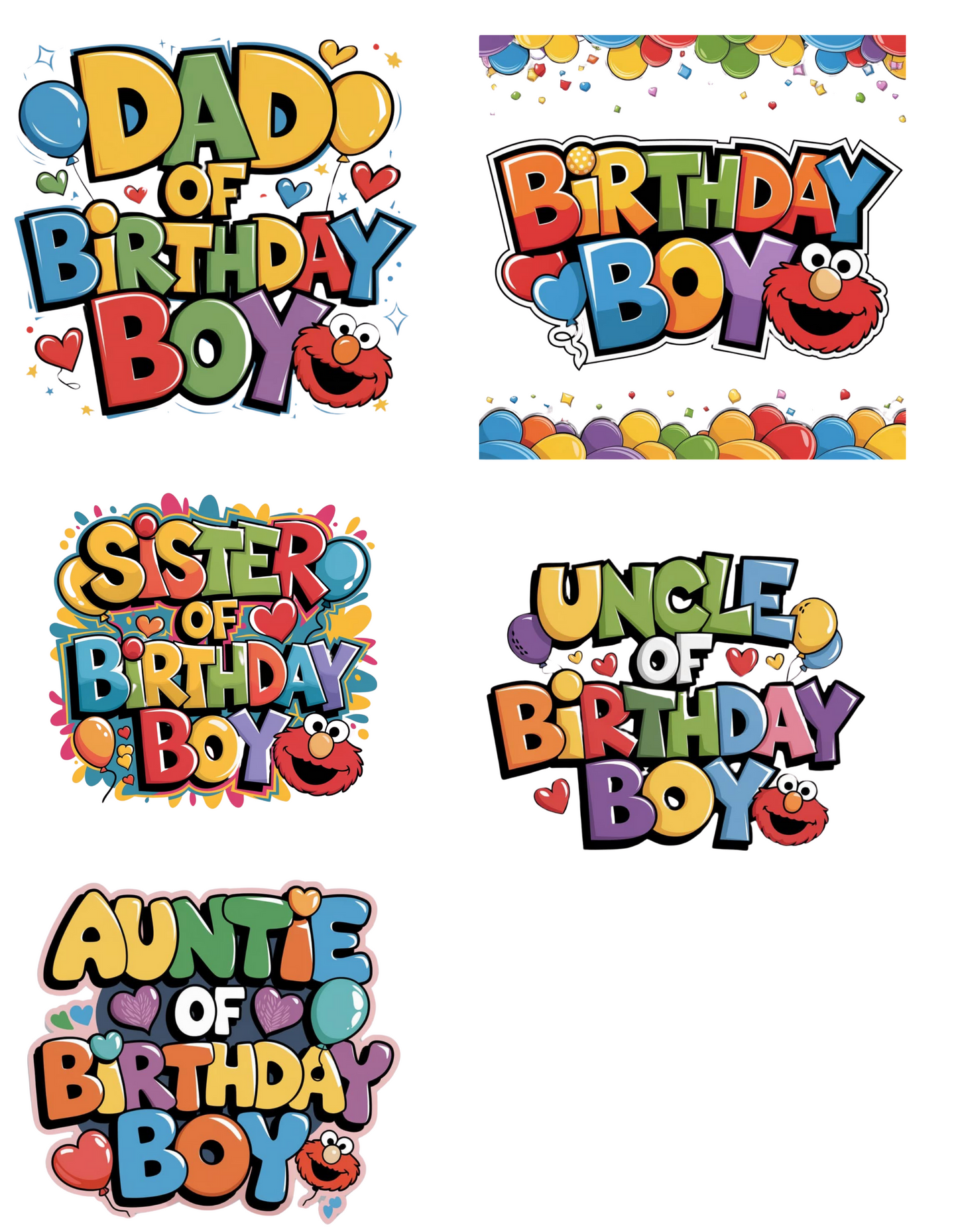 ELMO BIRTHDAY SHIRTS