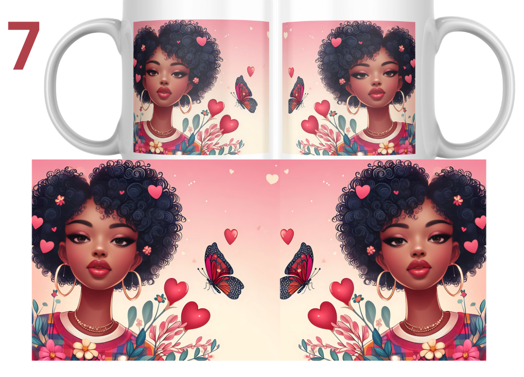 Melanin Woman Mugs